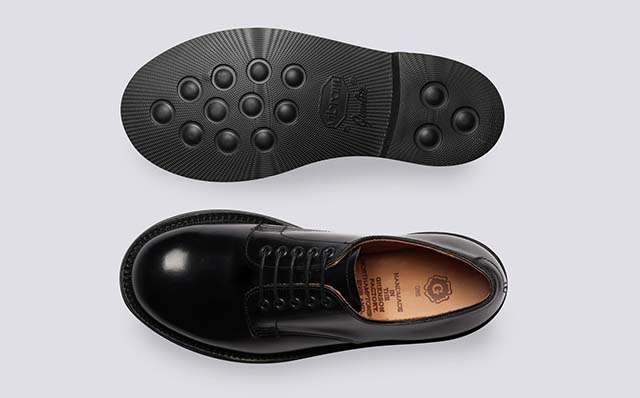 Grenson Devon Womens Brogues in Black Leather GRS212387